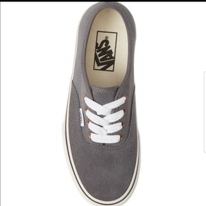 Vans Platforms Grey Suede